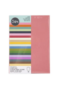 80 feuilles de papier cartonné muted color - Sizzix