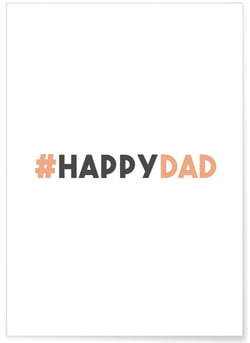 Affiche HappyDad | A3 : 29,7x42cm