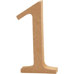 Chiffre, 1, H : 13 cm, ép. 2 cm, 1 pièce