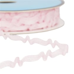 Bobine 25m serpentine asymétrique 8mm Rose