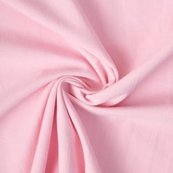 Tissu Coton Lavé aspect Lin uni Rose bébé
