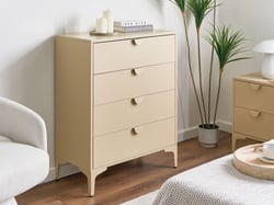 Commode Acier Beige ARDURA - Beliani