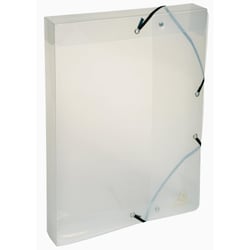 Boite de classement Exabox dos 40mm Polypropylène Crystal - A4 - Cristal - x 8 - Exacompta