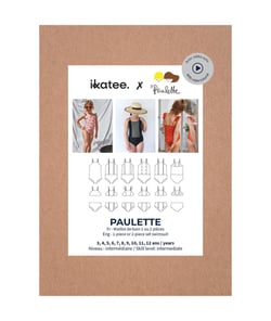 Patron maillot de bain enfant PAULETTE pochette taille n°FR 3-12 ans