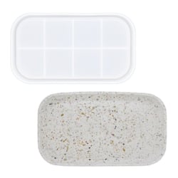 MOULE EN SILICONE 26,4CM X 15,1CM X 2,2CM- PLAT RECTANGULAIRE