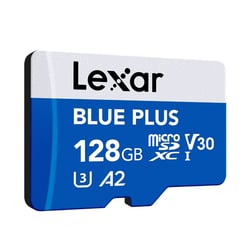 LEXAR Carte microSDXC Blue Plus UHS-I 128Go V30 170MB/s avec adaptateur carte SD