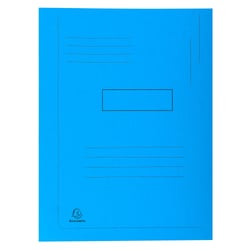 Chemise imprimée à 2 rabats Forever® 290g/m2 - 24x32cm - Bleu vif - x 50 - Exacompta