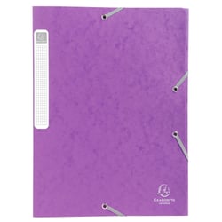 Boite de classement Cartobox Dos 40mm Carte lustrée - A4 - Violet - x 10 - Exacompta