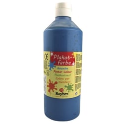 Encre pour affiches, Flacon 500 ml, bleu royal