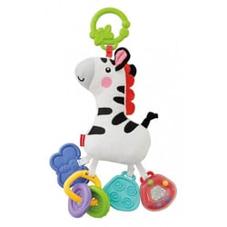 Peluche zèbre hochet ami de la jungle - fisher price - cbt36 - éveil bebe
