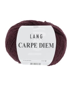 Pelote de Laine et Alpaga à tricoter CARPE DIEM - Lang Yarns 0164 Rouge Bordeaux