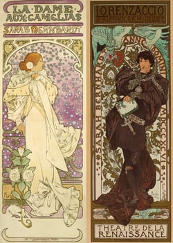 Puzzle 500 pièces - Alfons Mucha - Collage - Bluebird Puzzle