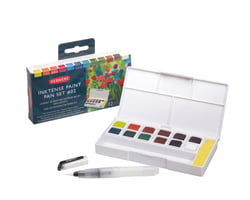 DERWENT - INKTENSE-palette 12 carrés encre aquarelables godet