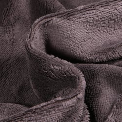 Tissu Micro Éponge Bambou Téa Gris anthracite