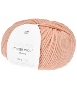 Laine à tricoter Essentials Mega Wool Chunky - Rico Design 33 Abricot