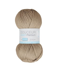 Fil à tricoter Douceur Baby Premium - Trimits : Idéal pour les Tricots de Bébé 153 Marron