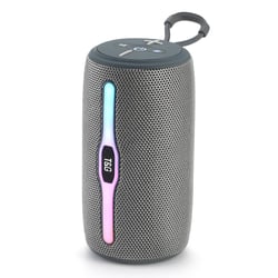 Enceinte Bluetooth Sans Fil Avec Lumières LED Et Appels Mains Libres Gris YONIS