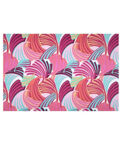 Tissu coton enduit moderne de 155 cm de largeur genjirose vendu par 50 cm