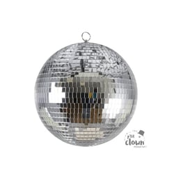 Boule à facettes - Décoration - Fête - A suspendre - 30cm diamètre - Argent