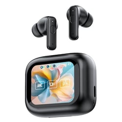 Ecouteurs Bluetooth Ecran Tactile Couleur ANC ENC Réduction Bruit Haute Qualité Noir YONIS