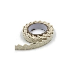 Washi masking tape ruban adhésif décoration crochet dentelle scrapbooking ECRU