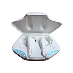 Ecouteurs Bluetooth 5.0 Gaming Stéréo LED Basse Latence Blanc 10m Autonomie 3h Blanc YONIS