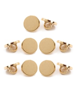Lot de 5 boutons Plat à queue