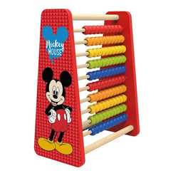 Boulier abaque en bois 10 rangees mickey - disney baby - jouet educatif premier age