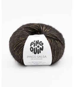 Pelote de laine à tricoter PINGO SALSA - Pingouin Noir Or
