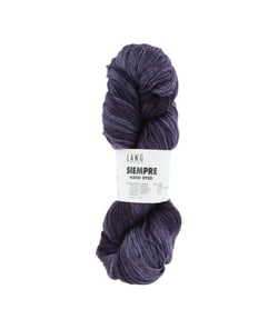Pelote de coton et cupro (soie végane) à tricoter SIEMPRE - Lang Yarns 90 Violet