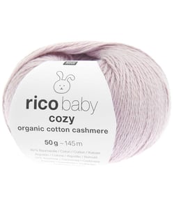 Pelote Rico Baby Cozy Organic Cotton Cashmere – Douceur et Naturel pour Bébé 06 Lilas clair