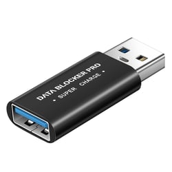 Bloqueur de Données USB, Data Blocker Super Charge Noir