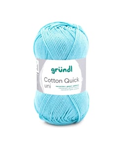 Fil à tricoter COTTON QUICK UNI - Gründl - PPSC - certifié Oeko-Tex 141 Bleu