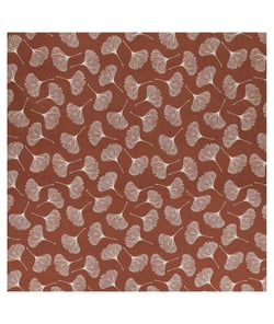 Tissu coton fleurs de pissanlit de 140 cm de largeur 9470 Rouge vendu par 50 cm