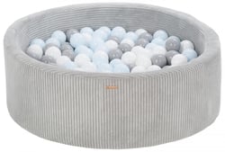 Piscine à balles 200 balles 90 cm gris, bleu (pastel) - Velinda