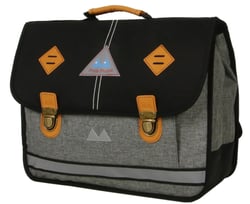 Cartable 38 cm – POIDS PLUME NEWLIGHT – Noir/Gris – 2 compartiments