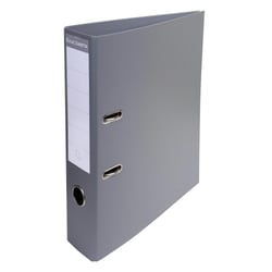 Classeur à levier PVC A4 dos de 70mm. - Gris foncé - x 10 - Exacompta