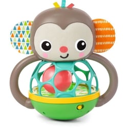 Jouet hochet musical et lumineux Grab - Giggle Monkey - Avec Oball attrape facile - 6 mois et plus - Unisexe