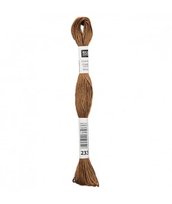Fil à broder mouliné Uni - Rico Design 233 Marron
