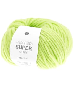 Laine à tricoter Essentials Super Chunky 50 gr - Rico Design 020 Vert fluo