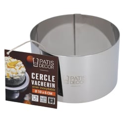 Cercle à Vacherin en inox - Hauteur 6 cm