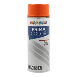 Bombe de peinture acrylique - Orange pure - RAL 2004 - Brillant - Tous supports - Prima Color - 400ml