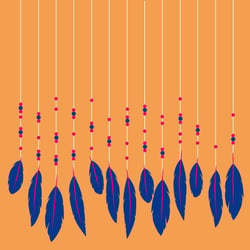 Artemio - Papier Flower Power Plumes
