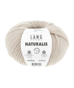 Pelote de laine Mérinos à tricoter Naturalis - Lang Yarns 26 blanc naturel