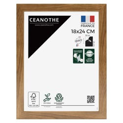 Cadre photo Precious noyer 18x24 cm