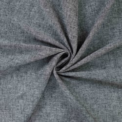 Tissu Lin Coton uni Gris anthracite chiné