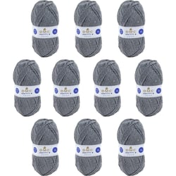 10 pelotes - 100% acrylique - Gris - 838 - 50g - 140m - DMC - Knitty 4 - Tricot