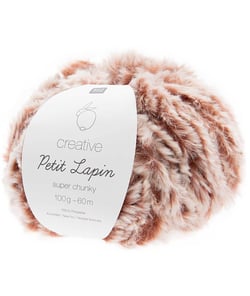 Pelote de fourrure Créative Petit Lapin Super Chunky - 100GR - Rico Design 03 Marron