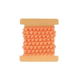 Ruban à pompons orange 1 m