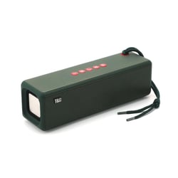 Enceinte Bluetooth Portable Subwoofer Avec Corde Tressée Support USB AUX TF et FM Vert YONIS